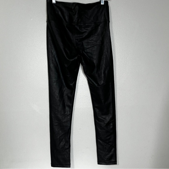 David Lerner Black Faux Leather Leggings - Picture 4 of 6